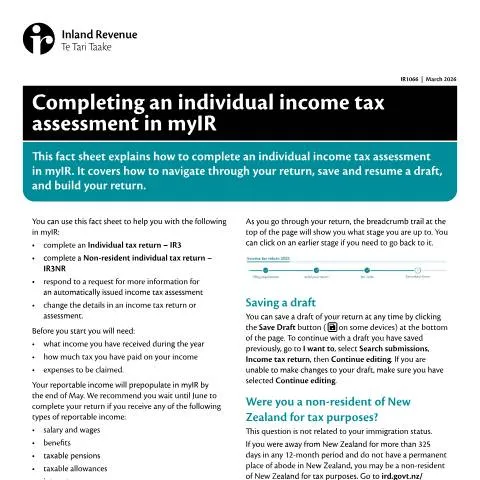 Document preview: Essential Guide to Completing Your IR1066 Tax Form — Taxes (CERFA n°IR1066)