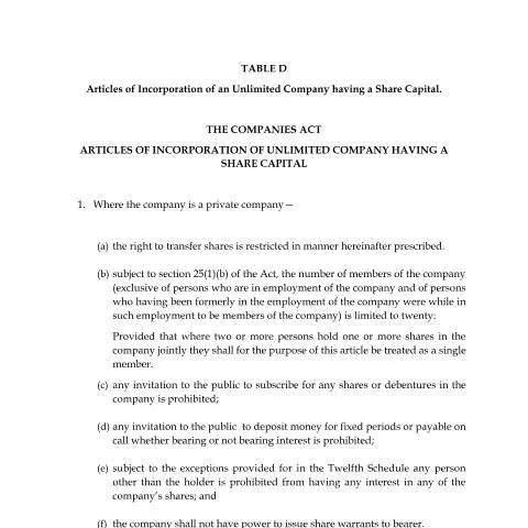 Document preview: Understanding Table D with 2017 Amendments for Businesses — Legal & justice (CERFA n°Table_D_with_2017_Amendments)