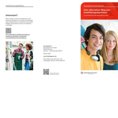 Dokumentvorschau: Erfolgreiche Ausbildung durch BaE-Antrag — Bildung & Ausbildung (CERFA n°dok_ba035475)