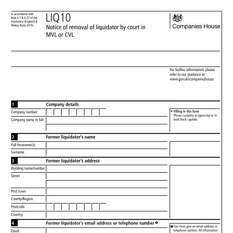 Document preview: Navigating the LIQ10 Document for Liquidation in the UK — Business