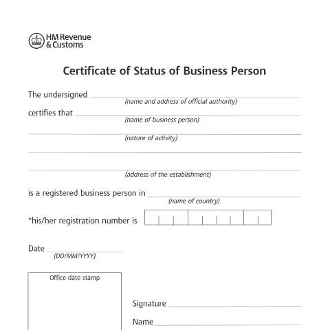 Document preview: How to Obtain HMRC Certificate for Overseas Business Verification — Business