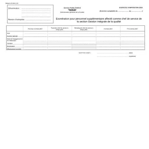 Aperçu du document Optimisez vos charges fiscales avec l'exonération pour chefs de — Impôts & fiscalité (CERFA n°121-276-w4)