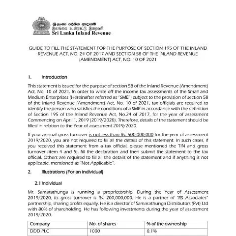 Document preview: Navigating the Write Off Tax Statement for SMEs — Taxes