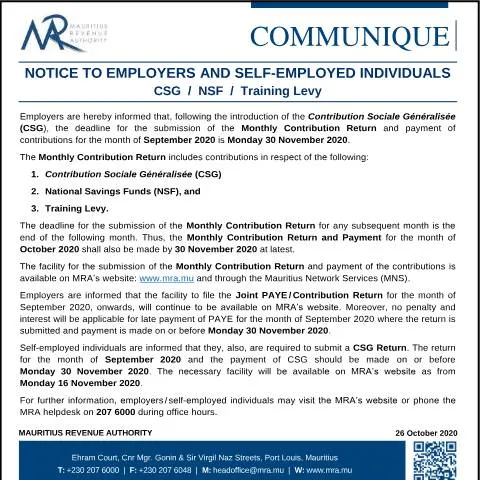 Document preview: Understanding the CSG/NSF/Training Levy for Employers — Government & admin (CSG261020)