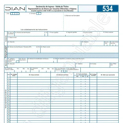 Vista previa del documento Importancia de la Declaración de Ingreso - Salida de Dinero en — Trámites administrativos (CERFA n°F534-2026)