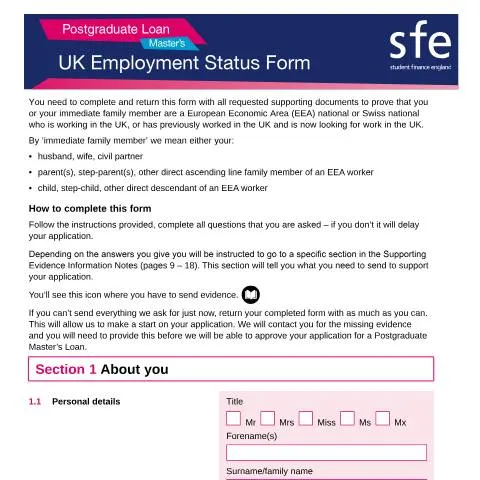 Document preview: Complete Your 2023 to 2024 Postgraduate Master's Employment Form — Education & training