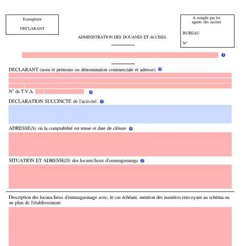 Aperçu du document Comprendre le Formulaire 108 pour les boissons alcoolisées — Démarches administratives (CERFA n°Formulaire108)
