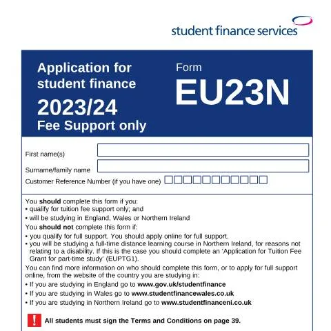 Document preview: Essential Guide to Student Finance for EU Students in 2023-2024 — Government & admin