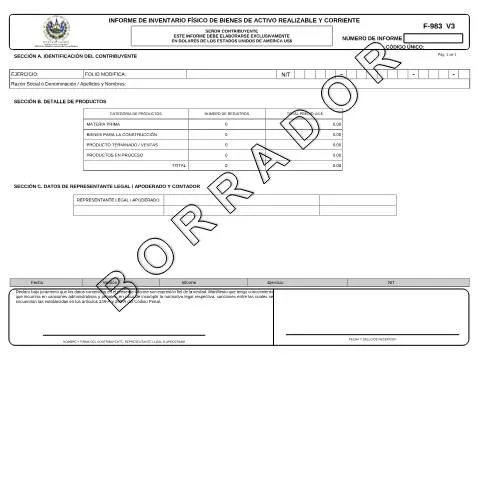 Vista previa del documento Importancia del Informe F-983V3 en la Gestión de Activos — Impuestos (CERFA n°F-983-V3)