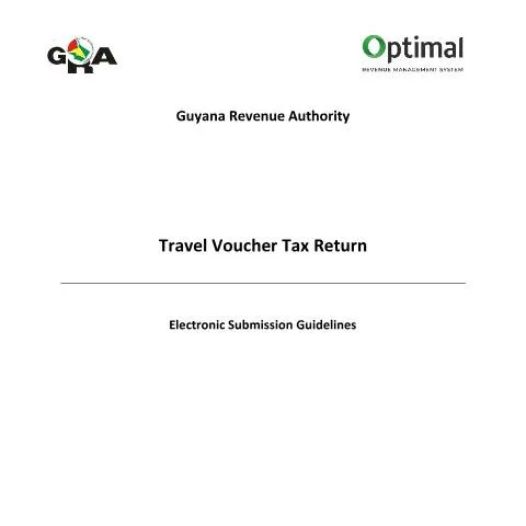 Document preview: Guide to Guyana Revenue Authority's TVT Return Submission