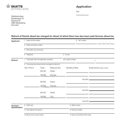 Document preview: Forståelse af Refusion af Dansk Dieselskatsformular 23.038 — Skatter & skat (CERFA n°23.038)