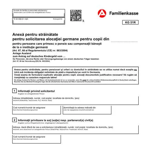 Dokumentvorschau: Wichtige Informationen zum KG 51R-ro für Auslandsresidenten — Familie (CERFA n°kg51r-ro-anlageausland_ba035130)