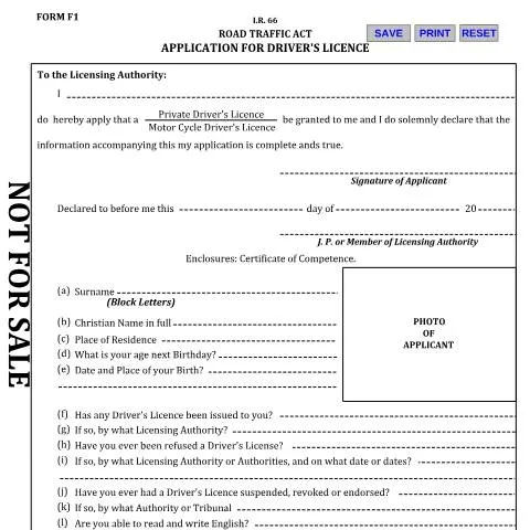 Document preview: Understanding the Driver's Licence Application Process in Jamaica — Vehicle & driving (CERFA n°form+f1+f3)