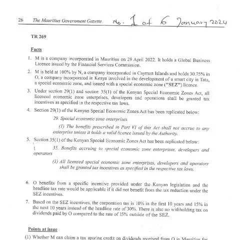 Document preview: Understanding the TR 269 Document in Mauritius — Government & admin (TR269)