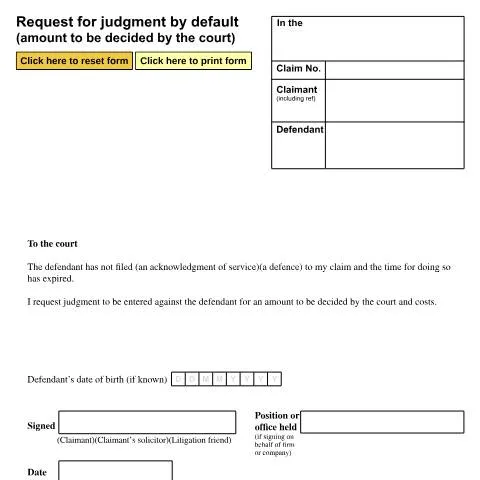 Document preview: How to Use Form N227 When Defendants Fail to Respond to Your Claim — Legal & justice