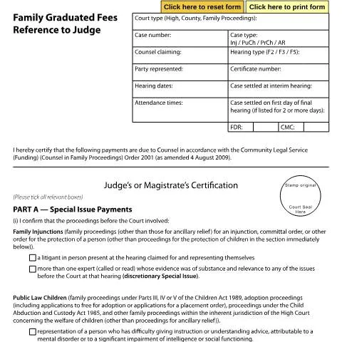 Document preview: Essential Guide to Form EX504 for Family Court Fees — Legal & justice