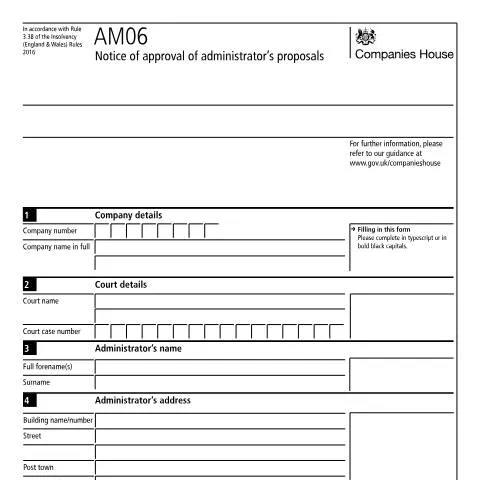 Document preview: The Role of AM06 in Corporate Insolvency Procedures — Business