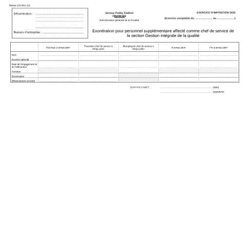 Aperçu du document Soutien fiscal pour chefs de service en gestion de la qualité — Impôts & fiscalité (CERFA n°121-276-w4)