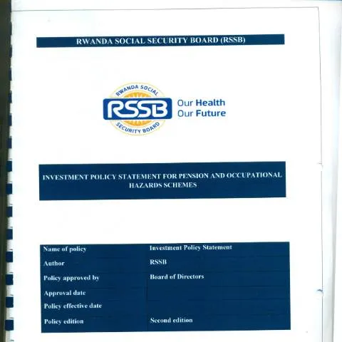 Document preview: Understanding Rwanda's Investment Policy for Pension Schemes — Government & admin (CERFA n°Investment_Policy_pension_scheme_IPS)