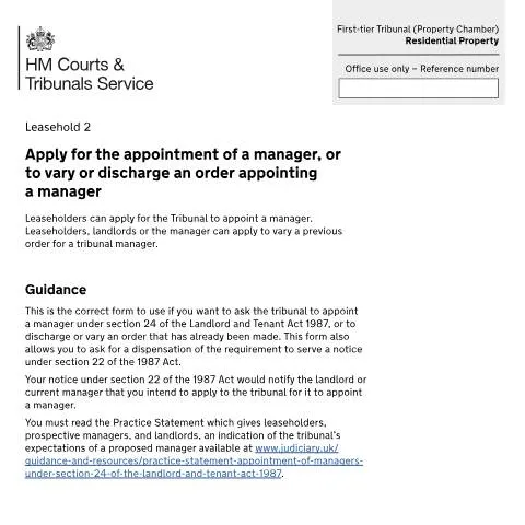 Document preview: Tribunal Manager Appointment: When Property Management Fails — Legal & justice