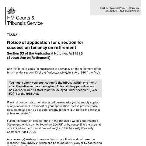 Document preview: Essential Guide to Filling Out TASR211 for Tenancy Succession — Housing