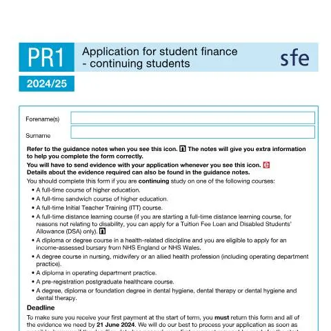 Document preview: Mastering Your Student Finance Application for 2024-2025 — Government & admin