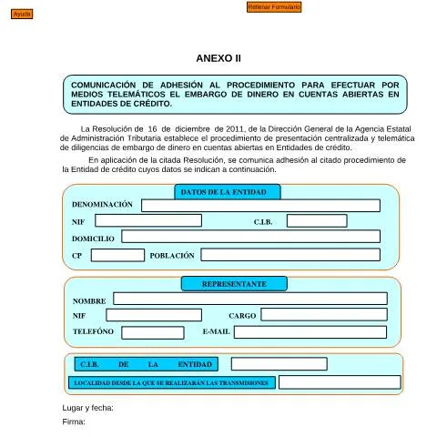 Vista previa del documento Proceso de embargo telemático en entidades de crédito — Trámites administrativos