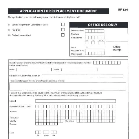 Document preview: Your Guide to Replacement Documents in Ireland — Government & admin