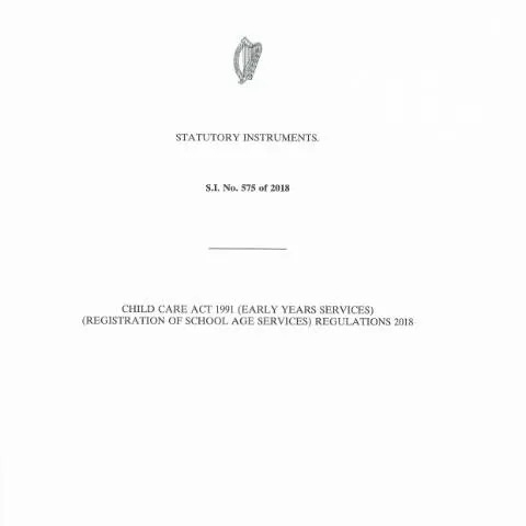 Document preview: Understanding the Child Care Act 1991 and 2018 Regulations for School — Civil status & identity (CERFA n°ACT1991)