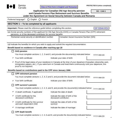 Document preview: Navigating the ISP5054-ROU for Retirement Benefits — Health (CERFA n°ISP5054-ROU)
