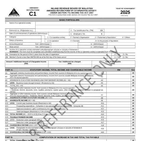 Document preview: Panduan Lengkap Borang Pemulangan Pindaan Koperasi 2025 — Proses pentadbiran