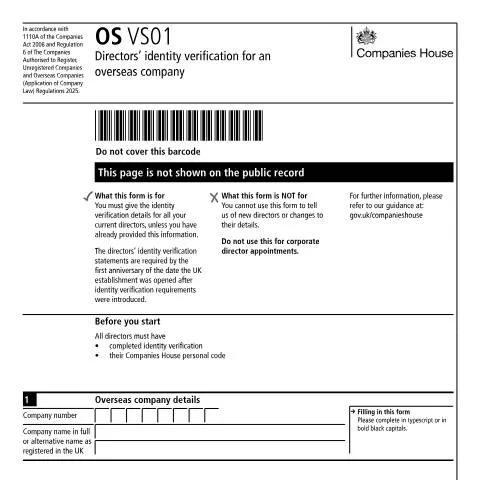 Document preview: Director Identity Verification Requirements for Overseas Companies — Business
