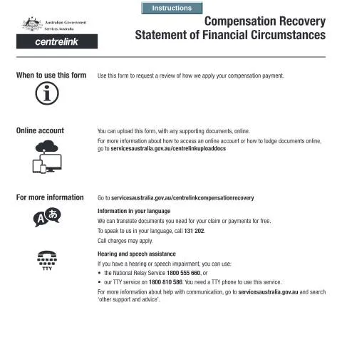 Document preview: Navigating the SS484 Compensation Recovery Statement — Benefits & social aid (CERFA n°SS484)