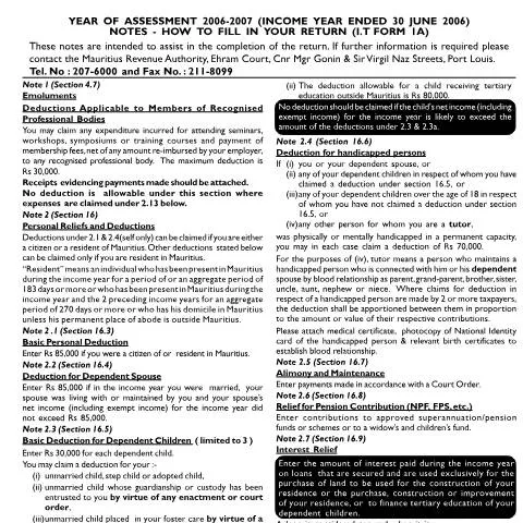Document preview: Understanding the Notes on Individual Return 1A for Taxpayers — Taxes (CERFA n°ind1a06notes)