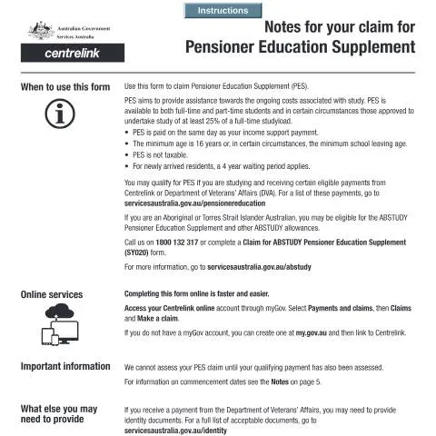 Document preview: Understanding the Pensioner Education Supplement Claim Process — Benefits & social aid (CERFA n°SY004)