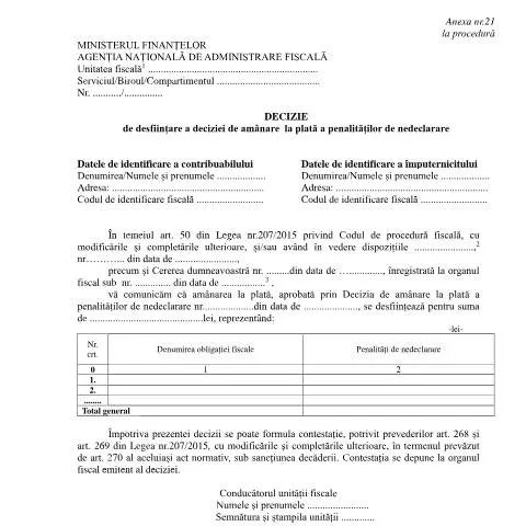 Document preview: Importanța Deciziei OPANAF 1767/2021 în Fisc — Impozite & fiscalitate (CERFA n°A21_OPANAF_1767_2021)