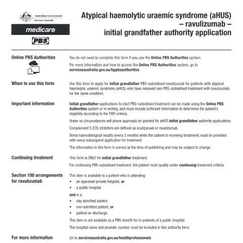 Document preview: Navigating the PB359 Application for Ravulizumab in aHUS — Health (CERFA n°PB359)