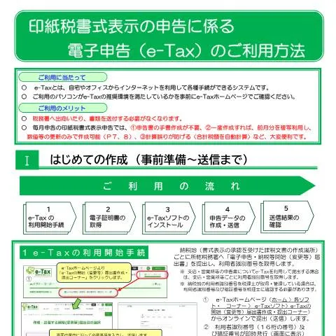 Document preview: 印紙税納税申告の準備と手続きの流れ — 税金と財政 (CERFA n°D2-12)
