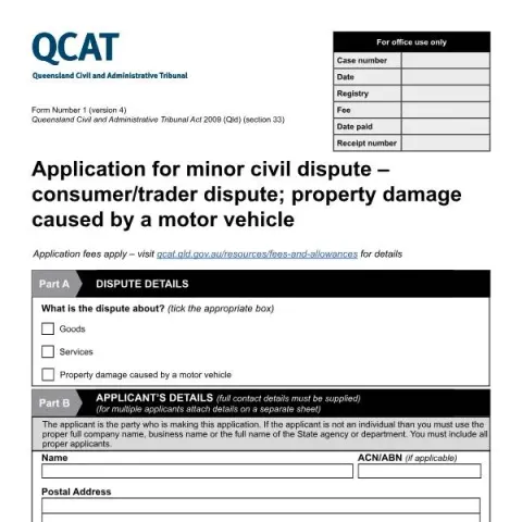 Document preview: Understanding Queensland Civil and Administrative Tribunal Form 1 for — Legal & justice (1)