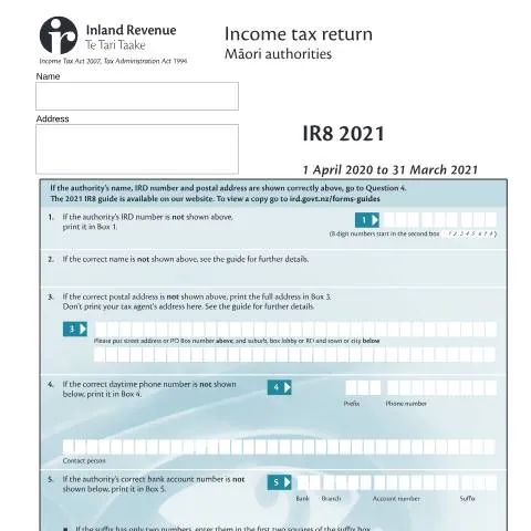 Document preview: The Importance of the IR8 for Māori Authorities in New Zealand — Taxes (CERFA n°IR8)