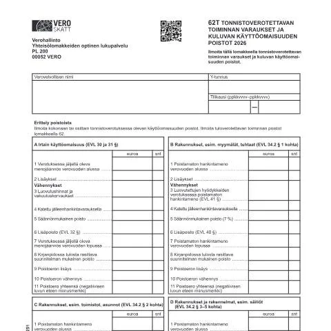 Document preview: Ymmärrä Vero 3025 -lomakkeen tärkeys — Verot & verotus (CERFA n°Vero 3025)