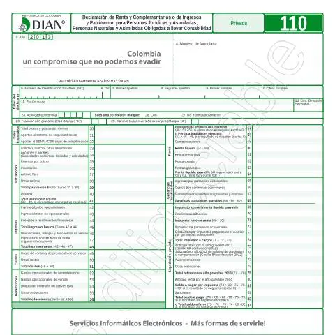 Vista previa del documento Todo lo que Necesitas Saber sobre la Declaración F110-2014 — Impuestos (CERFA n°F110-2014)