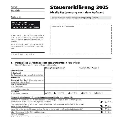 Dokumentvorschau: Einführung in das Formular 3 ,  Steuererklärung für die Besteuerung — Steuern (3)