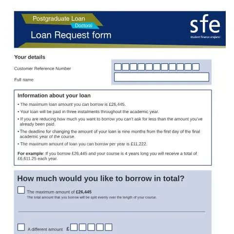 Document preview: Mastering the 2020 to 2021 Doctoral Loan Application — Education & training