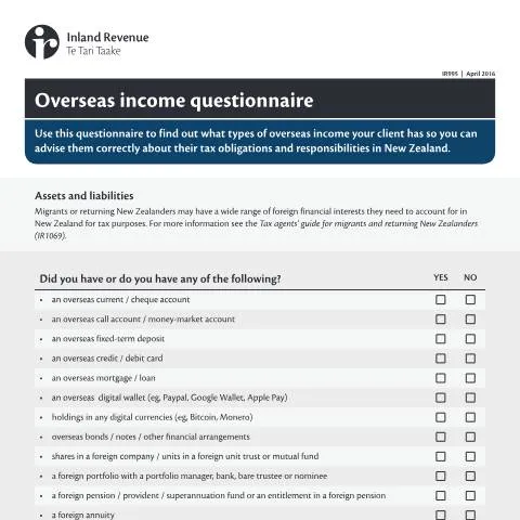 Document preview: Understanding the IR995: Your Guide to Overseas Income Reporting — Government & admin (CERFA n°IR995)
