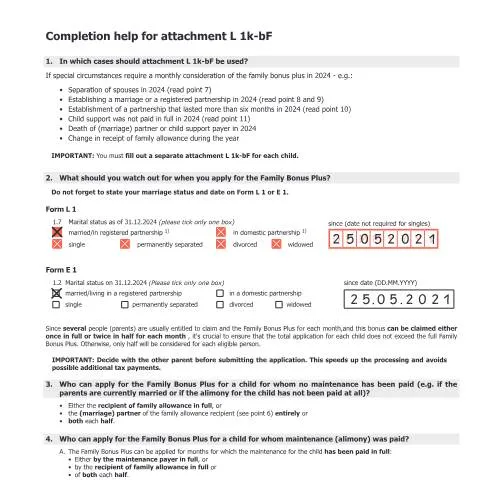 Dokumentvorschau: L1k-bF-Erl-UK: Unterstützung für den Familienbonus Plus — Behörden & Verwaltung (CERFA n°L1k-bF-Erl-UK)