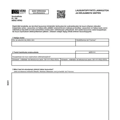 Document preview: Miksi Lausuntopyyntö on tärkeä kiinteistöhankinnassa? — Hallinnolliset asiat (CERFA n°Vero 6020)