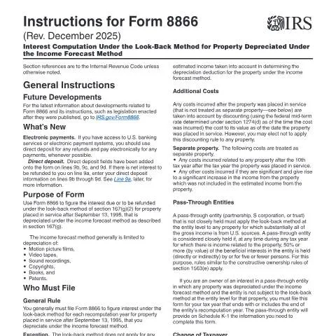 Document preview: Mastering Form 8866 for Tax Obligations — Taxes (CERFA n°INST-8866)