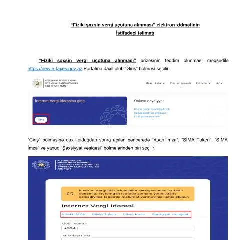 Document preview: Fiziki şəxslərin vergi uçotuna alınması: Prosesin əhəmiyyəti — Vergilər & maliyyə