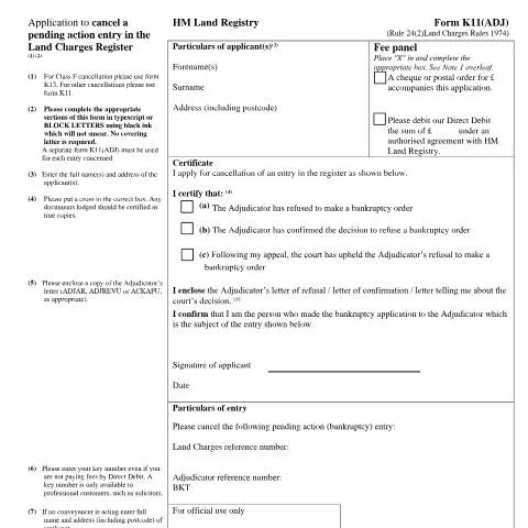 Document preview: Understanding the K11(ADJ) Cancellation Process — Housing
